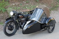 Moto Bianchi 500VL Sidecar - 1938